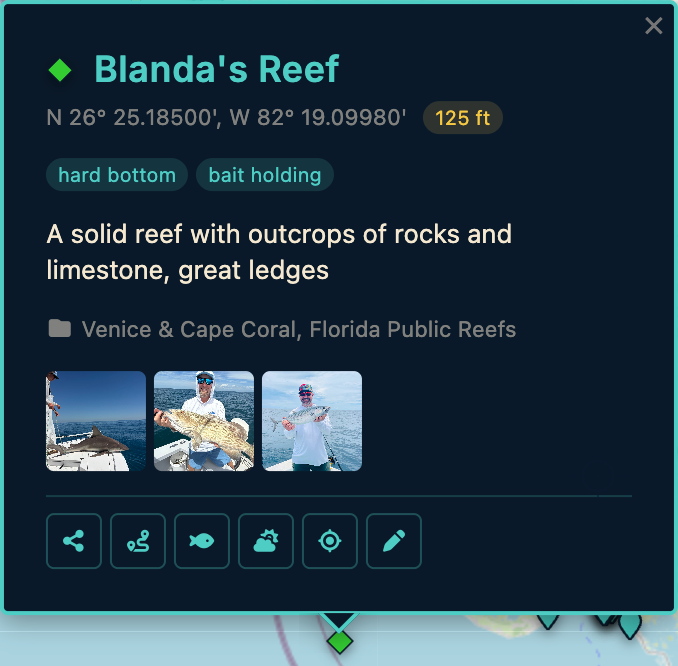 FISHMARKS feature view